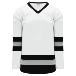 Athletic (AK) Knit Athletic Knit (AK) H6500Y-627 Youth White/Black/Grey League Hockey Jersey
