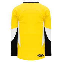 Athletic (AK) Knit Athletic Knit (AK) H6600A-256 Adult Maize/Black/White League Hockey Jersey