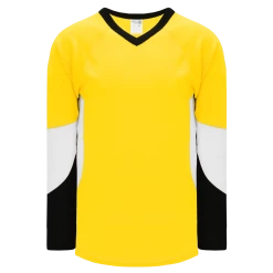 Athletic (AK) Knit Athletic Knit (AK) H6600Y-256 Youth Maize/Black/White League Hockey Jersey