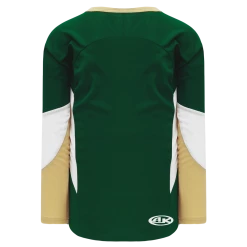 Athletic (AK) Knit Athletic Knit (AK) H6600A-262 Adult Dark Green/Vegas Gold/White League Hockey Jersey