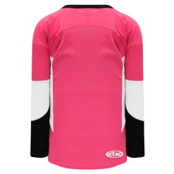 Athletic (AK) Knit Athletic Knit (AK) H6600A-272 Adult Pink/Black/White League Hockey Jersey