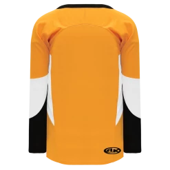 Athletic (AK) Knit Athletic Knit (AK) H6600A-329 Adult Gold/Black/White League Hockey Jersey