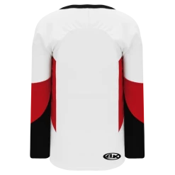 Athletic (AK) Knit Athletic Knit (AK) H6600Y-415 Youth White/Black/Red League Hockey Jersey