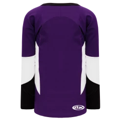 Athletic (AK) Knit Athletic Knit (AK) H6600A-438 Adult Purple/Black/White League Hockey Jersey
