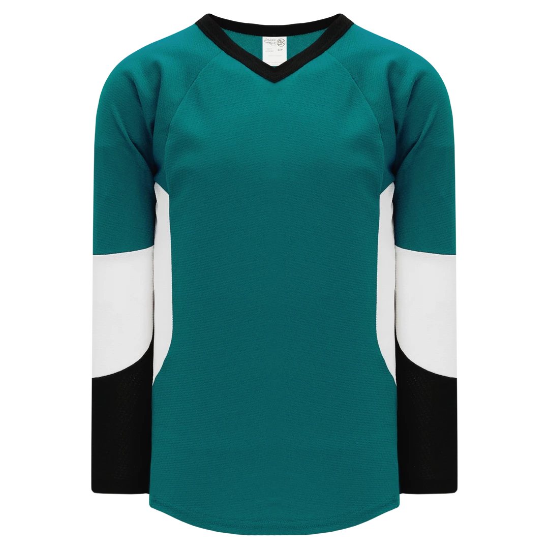 Athletic (AK) Knit Athletic Knit (AK) H6600Y-457 Youth Pacific Teal/Black/White League Hockey Jersey 3 Athletic (AK) Knit Athletic Knit (AK) H6600Y-457 Youth Pacific Teal/Black/White League Hockey Jersey