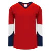 Athletic (AK) Knit Athletic Knit (AK) H6600A-471 Adult Red/Navy/White League Hockey Jersey