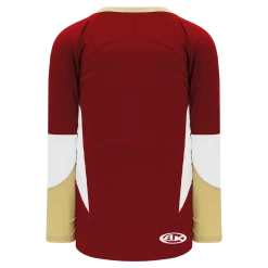 Athletic (AK) Knit Athletic Knit (AK) H6600Y-542 Youth AV Red/Vegas Gold/White League Hockey Jersey