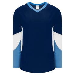 Athletic (AK) Knit Athletic Knit (AK) H6600A-761 Adult Navy/Sky Blue/White League Hockey Jersey