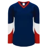 Athletic (AK) Knit Athletic Knit (AK) H6600A-764 Adult Navy/Red/White League Hockey Jersey