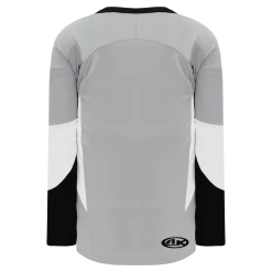 Athletic (AK) Knit Athletic Knit (AK) H6600A-973 Adult Grey/Black/White League Hockey Jersey