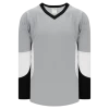 Athletic (AK) Knit Athletic Knit (AK) H6600A-973 Adult Grey/Black/White League Hockey Jersey
