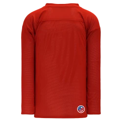 Athletic (AK) Knit Athletic Knit (AK) H686A-208 Adult Red/White Reversible Practice Hockey Jersey