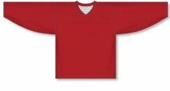 Athletic (AK) Knit Athletic Knit (AK) H686A-208 Adult Red/White Reversible Practice Hockey Jersey