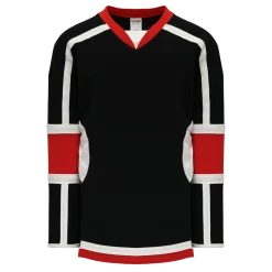 Athletic (AK) Knit Athletic Knit (AK) H7000A-348 Adult Black/Red Select Hockey Jersey