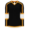 Athletic (AK) Knit Athletic Knit (AK) H7000A-437 Adult Black/Gold Select Hockey Jersey