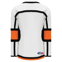 Athletic (AK) Knit Athletic Knit (AK) H7000A-833 Adult White/Black/Orange Select Hockey Jersey