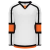 Athletic (AK) Knit Athletic Knit (AK) H7000Y-833 Youth White/Black/Orange Select Hockey Jersey