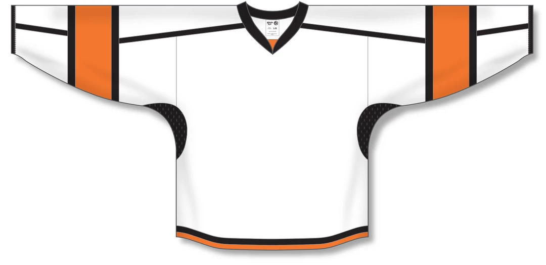 Athletic (AK) Knit Athletic Knit (AK) H7000Y-833 Youth White/Black/Orange Select Hockey Jersey 5 Athletic (AK) Knit Athletic Knit (AK) H7000Y-833 Youth White/Black/Orange Select Hockey Jersey