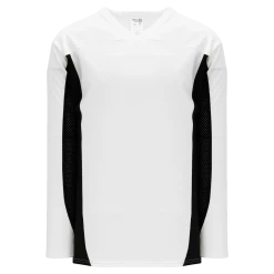Athletic (AK) Knit Athletic Knit (AK) H7100A-222 Adult White/Black Select Hockey Jersey