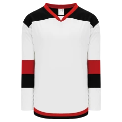 Athletic (AK) Knit Athletic Knit (AK) H7400Y-415 Youth White/Black/Red Select Hockey Jersey