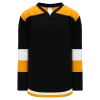 Athletic (AK) Knit Athletic Knit (AK) H7400A-437 Adult Black/Gold Select Hockey Jersey