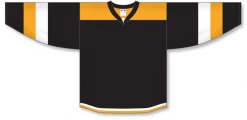Athletic (AK) Knit Athletic Knit (AK) H7400A-437 Adult Black/Gold Select Hockey Jersey