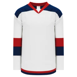 Athletic (AK) Knit Athletic Knit (AK) H7400Y-765 Youth White/Navy/Red Select Hockey Jersey