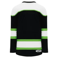 Athletic (AK) Knit Athletic Knit (AK) H7500A-247 Adult Black/White/Lime Green Select Hockey Jersey