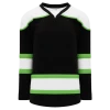 Athletic (AK) Knit Athletic Knit (AK) H7500A-247 Adult Black/White/Lime Green Select Hockey Jersey