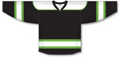 Athletic (AK) Knit Athletic Knit (AK) H7500A-247 Adult Black/White/Lime Green Select Hockey Jersey