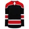 Athletic (AK) Knit Athletic Knit (AK) H7500Y-348 Youth Black/Red/White Select Hockey Jersey