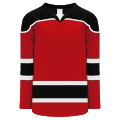 Athletic (AK) Knit Athletic Knit (AK) H7500A-414 Adult Red/Black Select Hockey Jersey