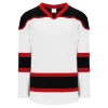 Athletic (AK) Knit Athletic Knit (AK) H7500A-415 Adult White/Black/Red Select Hockey Jersey