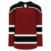 Athletic (AK) Knit Athletic Knit (AK) H7500A-426 Adult AV Red/Black/White Select Hockey Jersey