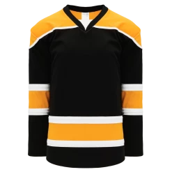 Athletic (AK) Knit Athletic Knit (AK) H7500A-437 Adult Black/Gold/White Select Hockey Jersey