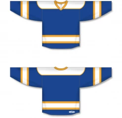 Athletic (AK) Knit Athletic Knit (AK) H7500A-447 Adult Royal Blue/White/Gold Select Hockey Jersey