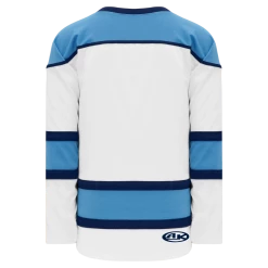 Athletic (AK) Knit Athletic Knit (AK) H7500A-474 Adult White/Sky Blue/Navy Select Hockey Jersey