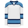 Athletic (AK) Knit Athletic Knit (AK) H7500Y-474 Youth White/Sky Blue/Navy Select Hockey Jersey