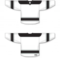Athletic (AK) Knit Athletic Knit (AK) H7500A-627 Adult White/Black/Grey Select Hockey Jersey