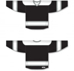 Athletic (AK) Knit Athletic Knit (AK) H7500Y-918 Youth Black/White/Grey Select Hockey Jersey
