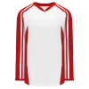 Athletic (AK) Knit Athletic Knit (AK) H7600A-209 Adult White/Red Select Hockey Jersey