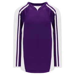 Athletic (AK) Knit Athletic Knit (AK) H7600A-220 Adult Purple/White Select Hockey Jersey