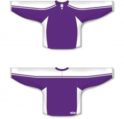 Athletic (AK) Knit Athletic Knit (AK) H7600A-220 Adult Purple/White Select Hockey Jersey
