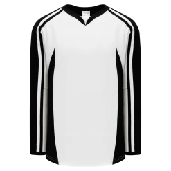 Athletic (AK) Knit Athletic Knit (AK) H7600A-222 Adult White/Black Select Hockey Jersey