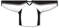 Athletic (AK) Knit Athletic Knit (AK) H7600A-222 Adult White/Black Select Hockey Jersey