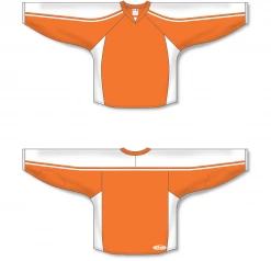 Athletic (AK) Knit Athletic Knit (AK) H7600A-238 Adult Orange/White Select Hockey Jersey