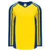 Athletic (AK) Knit Athletic Knit (AK) H7600A-257 Adult Maize/Royal Blue Select Hockey Jersey