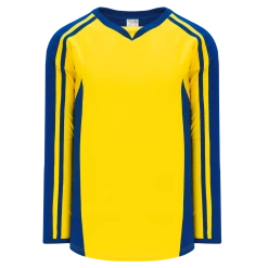 Athletic (AK) Knit Athletic Knit (AK) H7600A-257 Adult Maize/Royal Blue Select Hockey Jersey