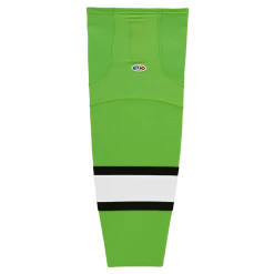 Athletic (AK) Knit Athletic Knit (AK) HS2100-107 Lime Green/Black/White Mesh Ice Hockey Socks