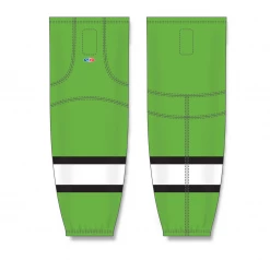 Athletic (AK) Knit Athletic Knit (AK) HS2100-107 Lime Green/Black/White Mesh Ice Hockey Socks